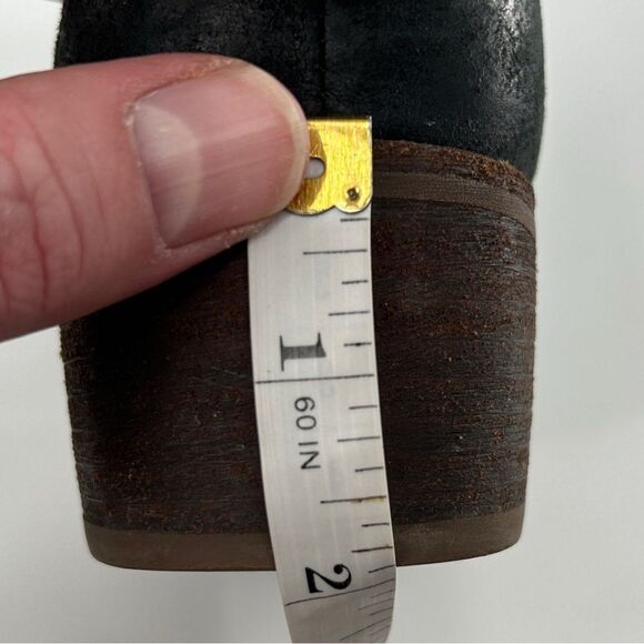 Ugg Australia Mid Calf Black Cary Nubuck Pull On Boots Size 7 - Picture 10 of 11